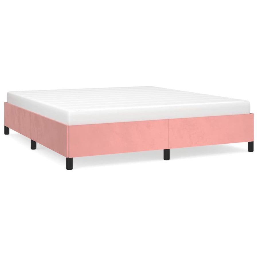 Bedframe Fluweel Roze 180 x 200 cm 35 cm