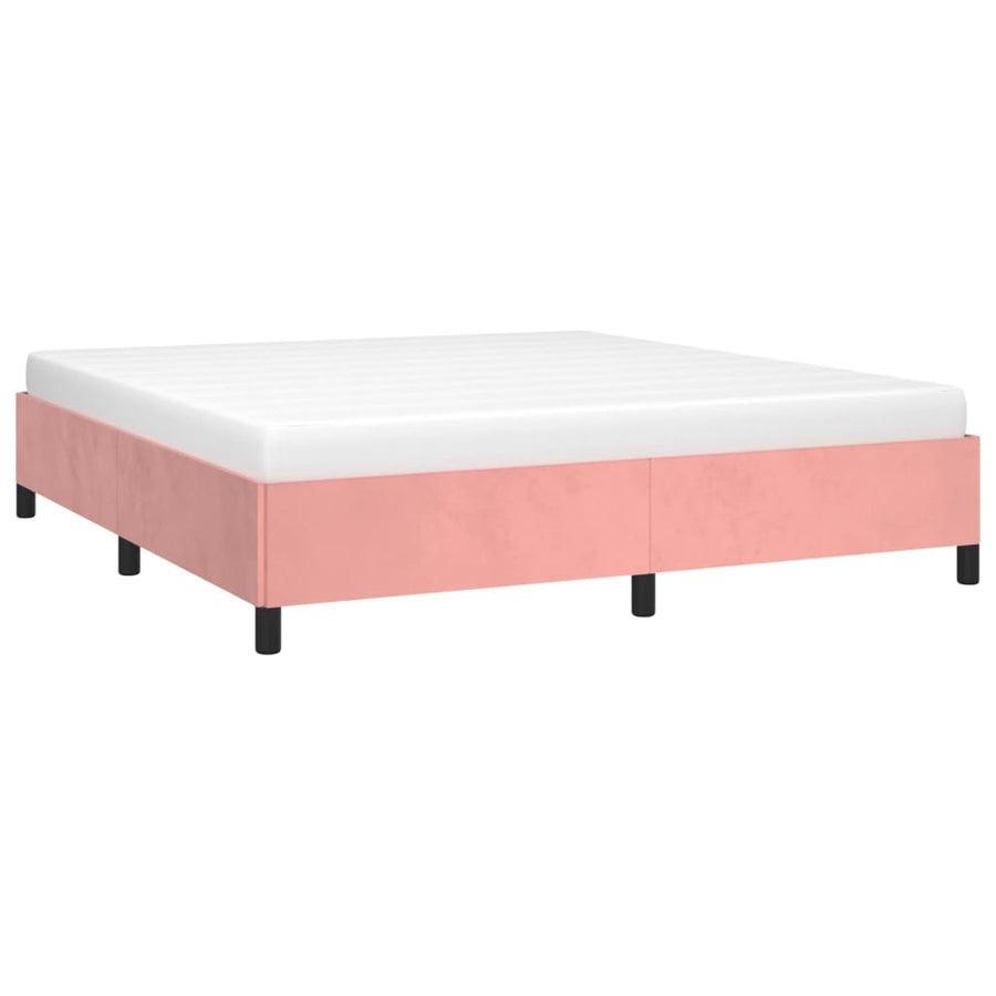 Bedframe Fluweel Roze 180 x 200 cm 35 cm