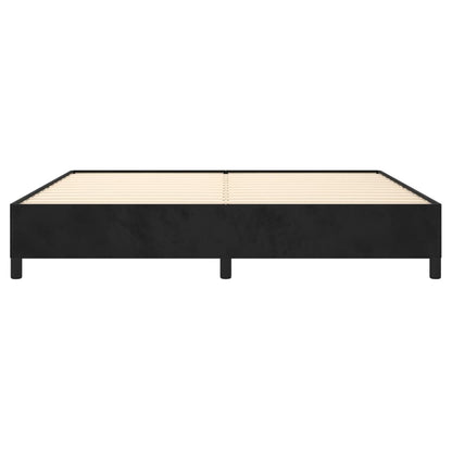 Bedframe Fluweel Zwart 200 x 200 cm 35 cm