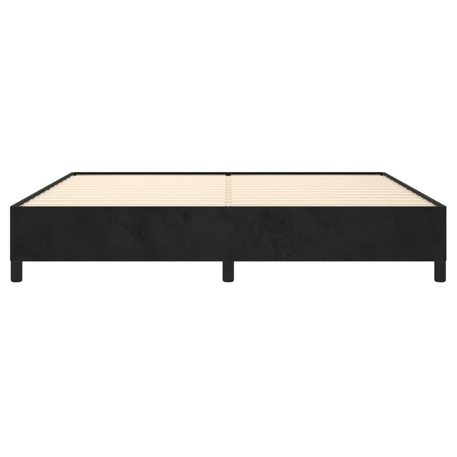 Bedframe Fluweel Zwart 200 x 200 cm 35 cm