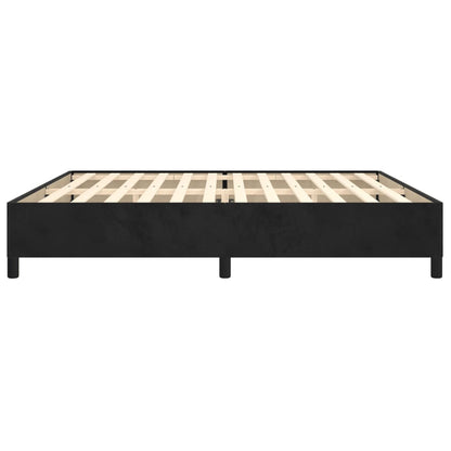 Bedframe Fluweel Zwart 200 x 200 cm 35 cm