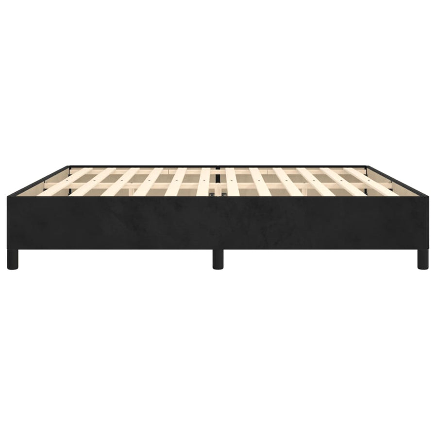Bedframe Fluweel Zwart 200 x 200 cm 35 cm