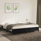 Bedframe 200x200 cm fluweel zwart