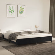 Bedframe 200x200 cm fluweel zwart