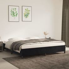 Bedframe Fluweel Zwart 200 x 200 cm 35 cm