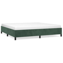 Bedframe Fluweel Donkergroen 200 x 200 cm 35 cm