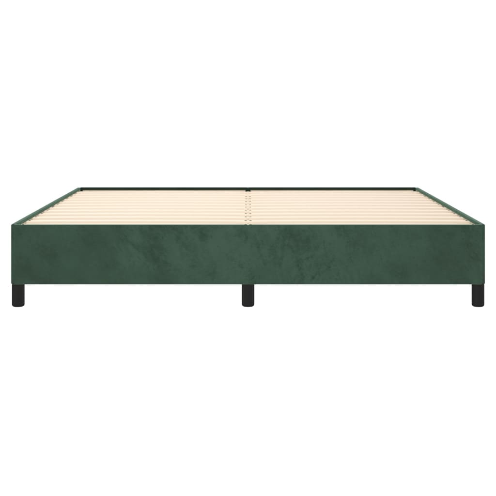 Bedframe Fluweel Donkergroen 200 x 200 cm 35 cm