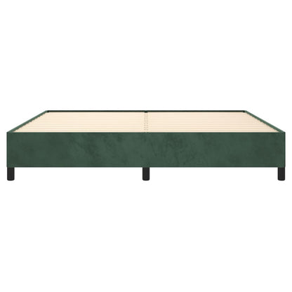 Bedframe Fluweel Donkergroen 200 x 200 cm 35 cm