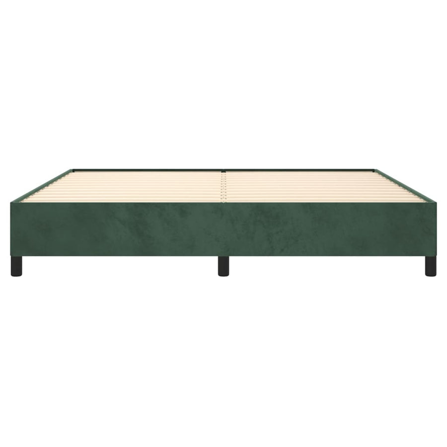 Bedframe Fluweel Donkergroen 200 x 200 cm 35 cm