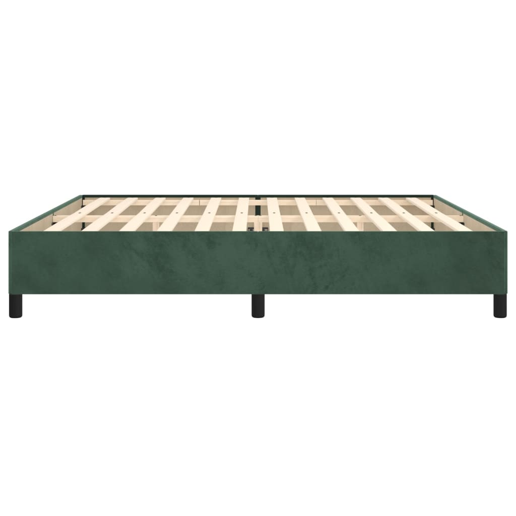 Bedframe Fluweel Donkergroen 200 x 200 cm 35 cm