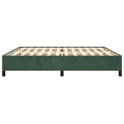 Bedframe Fluweel Donkergroen 200 x 200 cm 35 cm