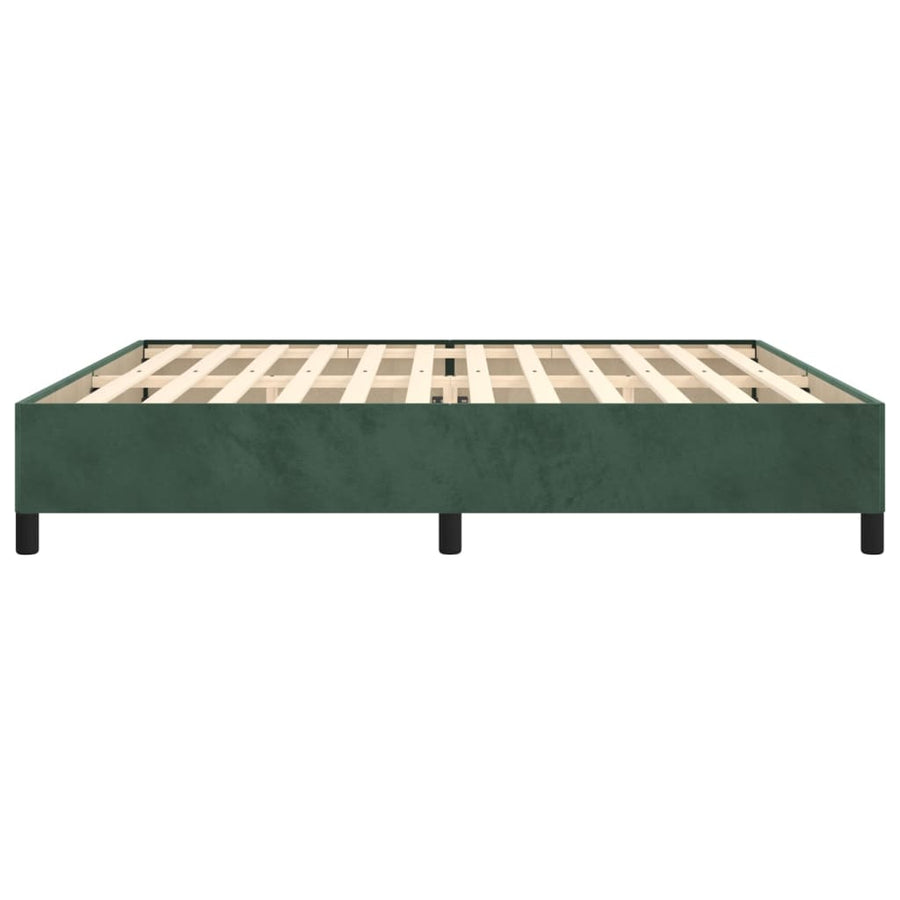 Bedframe Fluweel Donkergroen 200 x 200 cm 35 cm