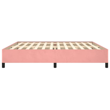 Bedframe Fluweel Roze 200 x 200 cm 35 cm