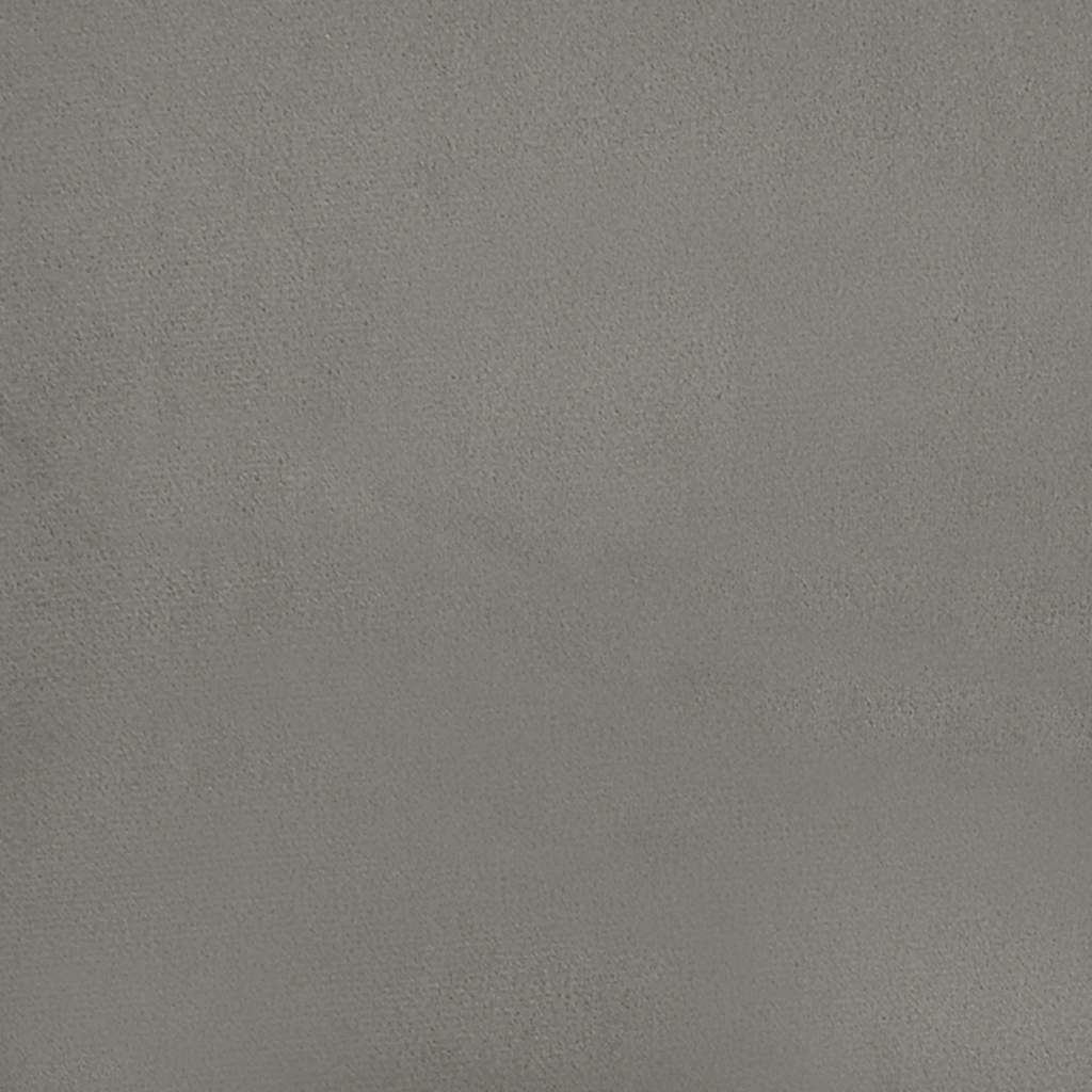 Bedframe zonder matras lichtgrijs 100x190 cm Tweepersoons fluweel
