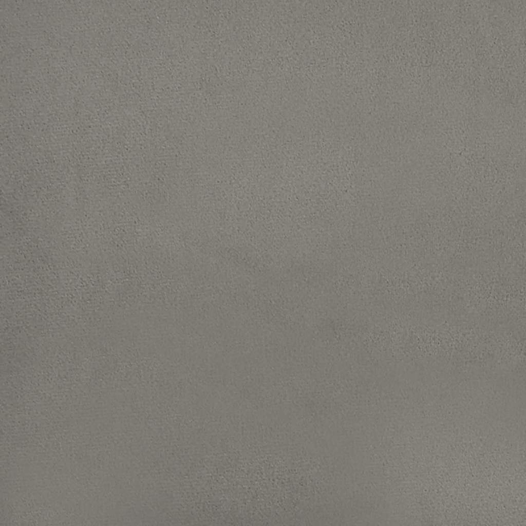Bedframe zonder matras lichtgrijs 100x203 cm Twin XL fluweel