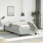 Bedframe 100x203 cm lichtgrijs fluweel