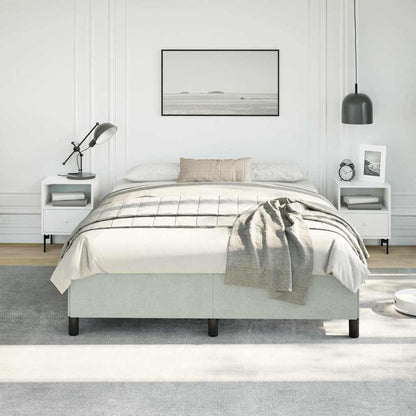 Bedframe zonder matras lichtgrijs 137x190 cm volledig fluweel