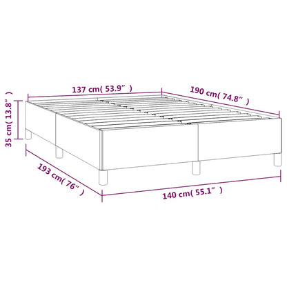 Bedframe zonder matras donkergrijs 137x190 cm fluweel