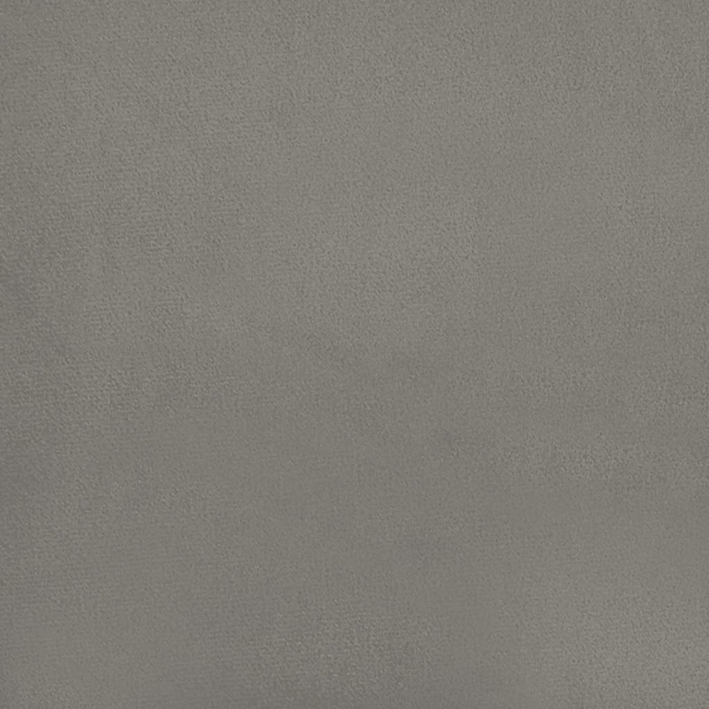 Bedframe zonder matras lichtgrijs 152x203 cm Queen fluweel