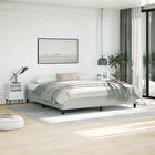 Bedframe 193x203 cm lichtgrijs fluweel