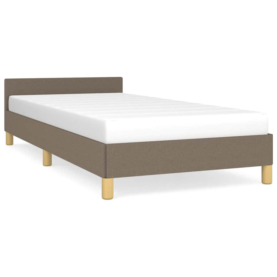 Bedframe Zonder Matras 100X200 Cm Stof Taupe