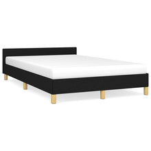 Bedframe Met Hoofdeinde Stof 120 x 200 cm Zwart