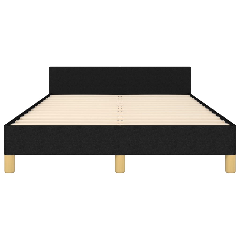 Bedframe Met Hoofdeinde Stof 120 x 200 cm Zwart
