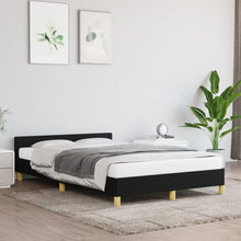 Bedframe Met Hoofdeinde Stof 120 x 200 cm Zwart