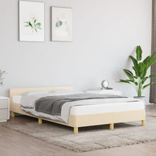 Bedframe Met Hoofdeinde Stof Kleurig 120 x 200 cm crème