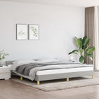 Bed frame without mattress fabric light grey 200x200 cm