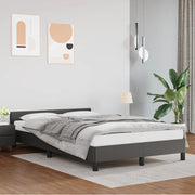 Bedframe 120x200 cm grijs kunstleer