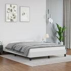 Bedframe 140x200 cm wit kunstleer