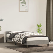 Bedframe 90x200 cm fluweel lichtgrijs