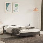 Bed frame without mattress 120x200 cm velvet dark grey
