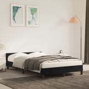 Bed frame without mattress 120x200 cm velvet black