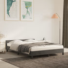Bedframe 140x200 cm fluweel donkergrijs