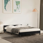 Bedframe 140x200 cm fluweel zwart