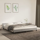 Bedframe 180x200 cm lichtgrijs fluweel