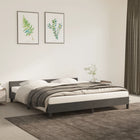 Bedframe 180x200 cm fluweel donkergrijs