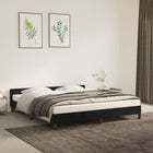 Bed frame without mattress 180x200 cm velvet black