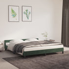 Bedframe 180x200 cm fluweel donkergroen