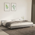 Bedframe 200x200 cm fluweel lichtgrijs