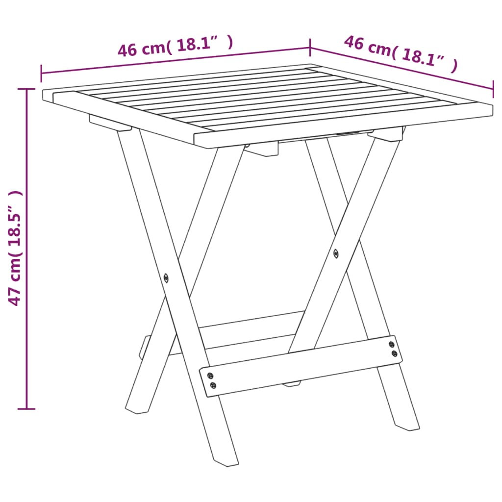 Terrasstoel Met Voetensteun En Tafel Massief Acaciahout Fauteuil + tafel