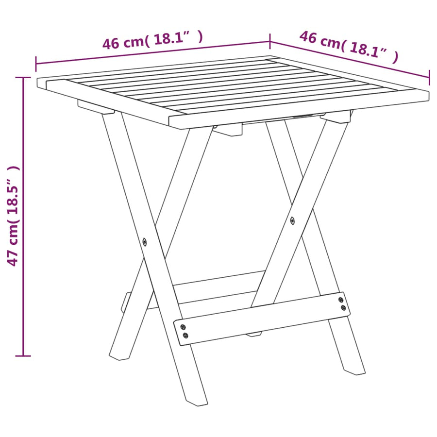 Terrasstoel Met Voetensteun En Tafel Massief Acaciahout Fauteuil + tafel