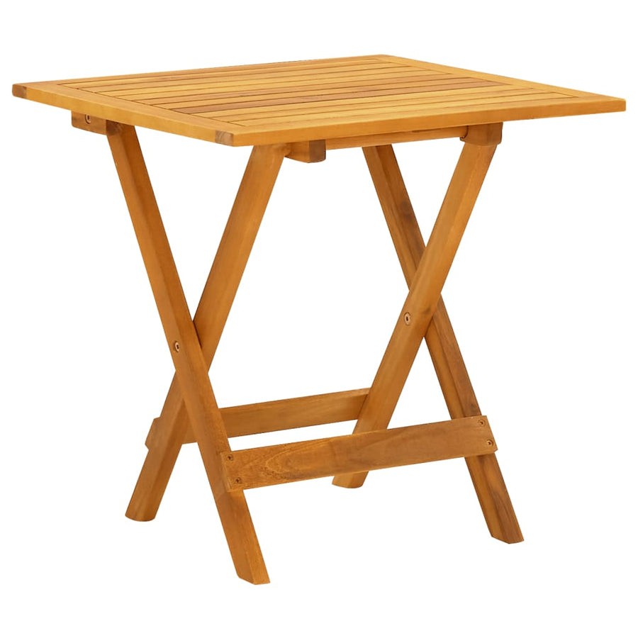 Terrasstoel Met Voetensteun En Tafel Massief Acaciahout Fauteuil + tafel