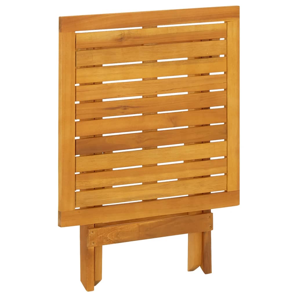 Terrasstoelen Met Voetensteun En Tafel Massief Acaciahout 2x Fauteuil + Tafel