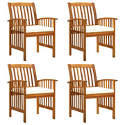 Tuinstoelen 4 stuks massief acaciahout