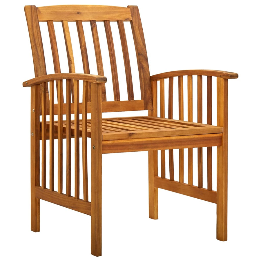 Tuinstoelen 4 stuks met kussens, massief acaciahout