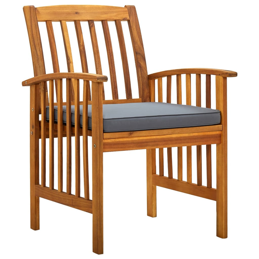 Tuinstoelen 6 stuks met kussens, massief acaciahout