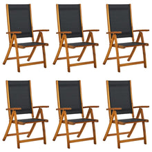 Tuinstoelen Inklapbaar 6 St Massief Acaciahout En Textileen